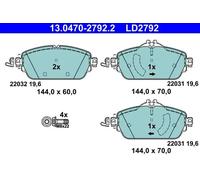 Pastillas de freno 13.0470-2792.2 ATE para MERCEDES-BENZ CLASE C CLASE C T-Model