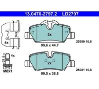Pastillas de freno 13.0470-2797.2 ATE para MINI MINI MINI Descapotable