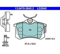 Pastillas de freno 13.0470-2845.2 ATE para RENAULT MEGANE II Station Wagon WIND