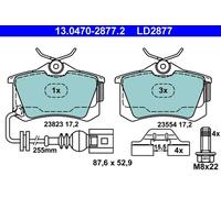 Pastillas de freno 13.0470-2877.2 ATE para VW SEAT