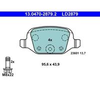 Pastillas de freno 13.0470-2879.2 ATE para ABARTH FIAT LANCIA CITROËN