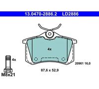 Pastillas de freno 13.0470-2886.2 ATE para VW AUDI SEAT SKODA