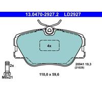 Pastillas de freno 13.0470-2927.2 ATE para MERCEDES-BENZ 190 124 Sedán CLASE E