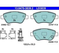Pastillas de freno 13.0470-3839.2 ATE para OPEL CORSA D ADAM