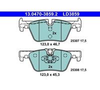 Pastillas de freno 13.0470-3859.2 ATE para BMW 1 3 4 Coupé 3 Gran Turismo
