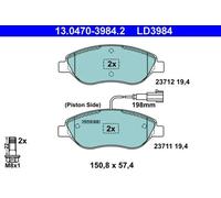 Pastillas de freno 13.0470-3984.2 ATE para FIAT ALFA ROMEO LANCIA
