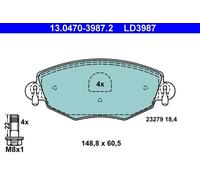 Pastillas de freno 13.0470-3987.2 ATE para FORD JAGUAR