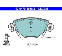 Pastillas de freno 13.0470-3988.2 ATE para JAGUAR FORD RENAULT