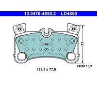 Pastillas de freno 13.0470-4850.2 ATE para AUDI VW PORSCHE