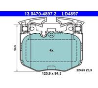 Pastillas de freno 13.0470-4897.2 ATE para BMW TOYOTA