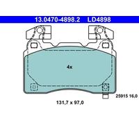 Pastillas de freno 13.0470-4898.2 ATE para CHEVROLET OPEL