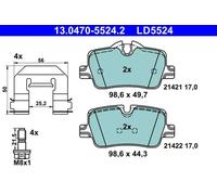 Pastillas de freno 13.0470-5524.2 ATE para BMW 3 3 Touring 3 Touring Van 4 Coupé