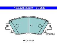 Pastillas de freno 13.0470-5533.2 ATE para TOYOTA LEXUS