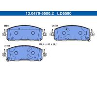 Pastillas de freno 13.0470-5580.2 ATE para NISSAN QASHQAI III X-TRAIL IV