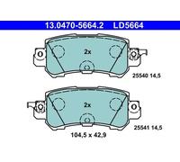 Pastillas de freno 13.0470-5664.2 ATE para MAZDA CX-5 CX-3 CX-5 Van