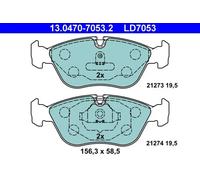 Juego de pastillas de freno ATE 13.0470-7053.2, delante, Cerámica