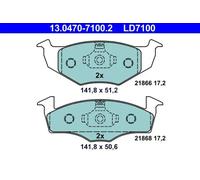 Pastillas de freno 13.0470-7100.2 ATE para VW SEAT SKODA