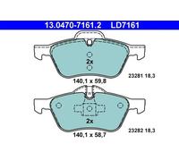 Pastillas de freno 13.0470-7161.2 ATE para MINI MINI MINI Descapotable