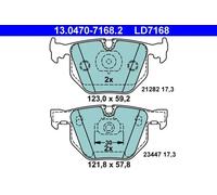 Pastillas de freno 13.0470-7168.2 ATE para BMW 7