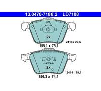 Pastillas de freno 13.0470-7188.2 ATE para VOLVO XC90 I XC90 I VAN