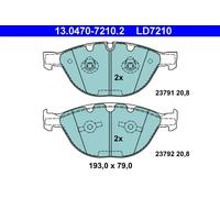 Pastillas de freno 13.0470-7210.2 ATE para BMW 5 5 Touring 7 6 6 Descapotable