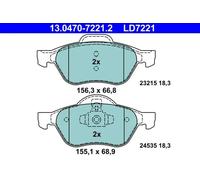 Pastillas de freno 13.0470-7221.2 ATE para RENAULT MEGANE II Station Wagon