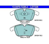 Pastillas de freno 13.0470-7228.2 ATE para LAND ROVER FORD VOLVO