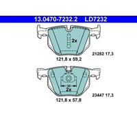 Pastillas de freno 13.0470-7232.2 ATE para BMW X5 X6
