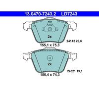 Pastillas de freno 13.0470-7243.2 ATE para VOLVO FORD