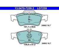 Pastillas de freno 13.0470-7259.2 ATE para MERCEDES-BENZ CLS CLASE S CLASE E SL