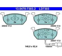 Pastillas de freno 13.0470-7303.2 ATE para SEAT VW AUDI SKODA