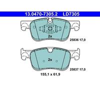 Pastillas de freno 13.0470-7305.2 ATE para CITROËN C4 GRAND PICASSO II