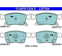 Pastillas de freno 13.0470-7324.2 ATE para OPEL ASTRA K ASTRA K Sports Tourer