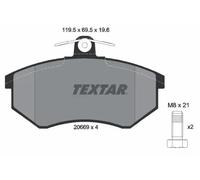 Pastillas de freno 2066921 TEXTAR para AUDI 80 B3 Sedán 100 C2 Sedán COUPE B2