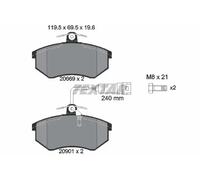 Pastillas de freno 2066922 TEXTAR para AUDI 80 B3 Sedán 100 C3 Sedán QUATTRO