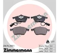 Pastillas de freno 20676.200.1 ZIMMERMANN para AUDI 100 C4 Sedán 100 C4 Avant