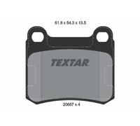 Pastillas de freno 2068703 TEXTAR para MERCEDES-BENZ 190