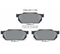 TEXTAR 2095902 Juego de pastillas de freno