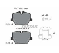 Textar Juego de pastillas de freno 2147401 traseras para BMW, Toyota, Alpina