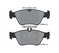 Textar Juego de pastillas de freno 2166404 delanteras para Mercedes-Benz C/E/SLK/CLK