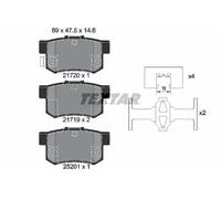 Pastillas de freno 2172001 TEXTAR para SUZUKI FIAT