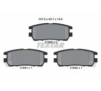 Pastillas de freno 2184002 TEXTAR para MITSUBISHI PAJERO II Canvas Top PAJERO II