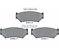 TEXTAR Juego de 4 pastillas de freno para SUZUKI: Grand Vitara, Jimny, Vitara (Ref: 2190701)