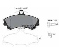 Pastillas de freno 2192003 TEXTAR para SMART MITSUBISHI