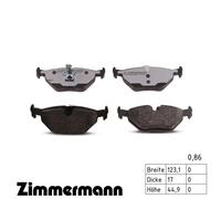Pastillas de freno 21934.970.1 ZIMMERMANN para SAAB BMW ROVER MG