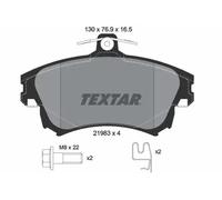 Pastillas de freno 2198304 TEXTAR para MITSUBISHI VOLVO SMART