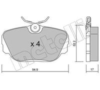 Pastillas de freno 22-0042-0 METELLI para BMW 3 3 Touring Z1 Roadster