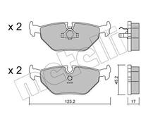 Pastillas de freno 22-0125-0 METELLI para BMW 3 5 5 Touring 7 3 Coupé Z3 Coupé