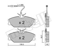 Pastillas de freno 22-0142-0 METELLI para RENAULT ALPINE