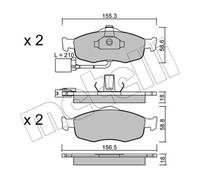 Pastillas de freno 22-0146-1 METELLI para FORD MONDEO I MONDEO I Sedán MONDEO II